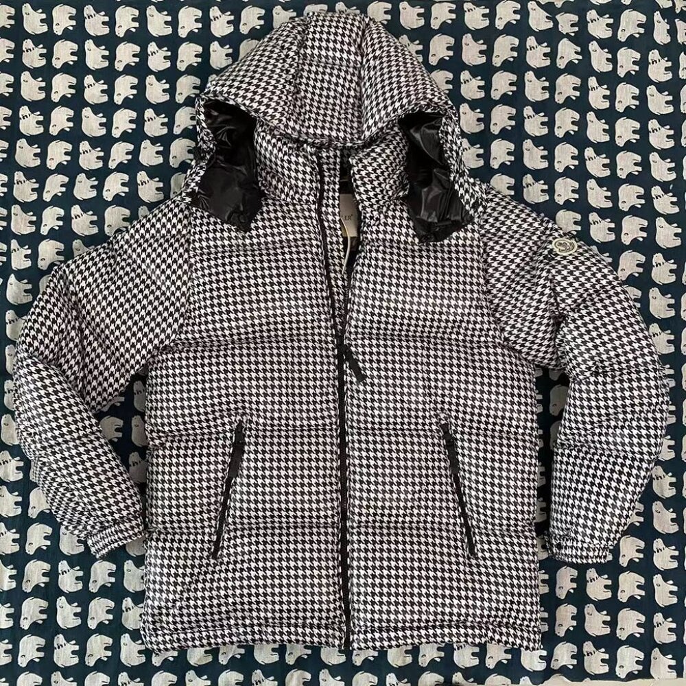 Genius x Fragment Houndstooth Down Jacket Size M